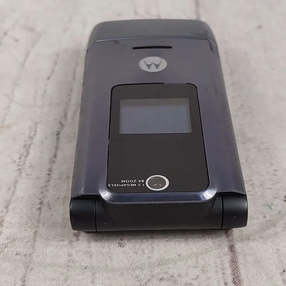 Motorola W510 ROKR Flip Cell Phone - Bluetooth 1.3MP Mobile Gray - TESTED WORKS